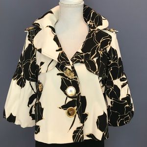 Cache off white, black, & gold jacket Small